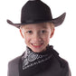 Aeromax Junior Cowboy Hat With Bandanna, Black