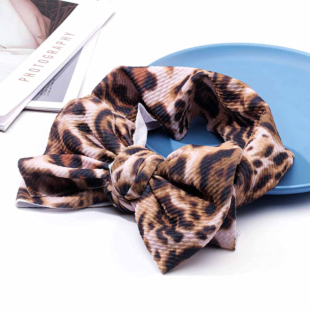 Ybshin Baby Girl Nylon Headbands Yellow Bow Knot Headband Floral Elastic Turban Nowborn Headwraps Infants Girl Headscarfs Toddle