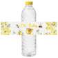 Spakon 48 Pieces Bee Baby Shower Water Bottle Labels Bee Water Bottle Wrappers Baby Shower Favor Decorative Sticker For Gender R