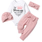 Tyesmo Preemie Clothes Girl, Premie Girls Baby Clothes Long Sleeve Romper Pant Sets The Princess Has Arrived Preemie Girl Clothe