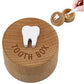Quixleen Wooden Tooth Fairy Box Cute 3D Carved Dropped Tooth Keepsake Storage Box,Tooth Boxes for Lost Teeth,Tooth Fairy Gifts f