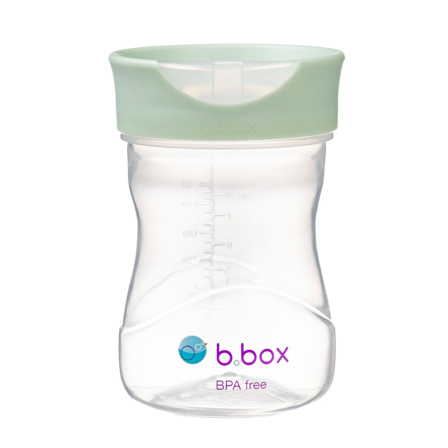 B.Box Sippy Cup  240Ml Free Flow Sipper | SpillProof Training Cup For Babies & Toddlers | BpaFree, Easy Grip  Green