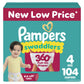 Pampers Diapers - Swaddlers 360 - Size 4, 104 Count, up to 100% Leakproof Comfy Dry Fit, Designed for Easy Changes, Pull On Baby