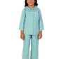 White Dahlia Baby Girl Cotton Checkered Night Suit (Pack of 1) (WDNS03_Green_8 Years9 Years)