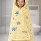 Hi mom Kids Hooded Bath Towel for Babies and Toddlers, Breathable & Highly Absorbent | Gentle and Soft | (Yellow, 70 * 140)