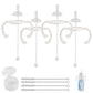 Straw Cup Conversion Kit For Dr Browns Narrow And Narrow Glass Baby Bottles, Spill-Proof Transition Kit With Silicone Straw Nipp