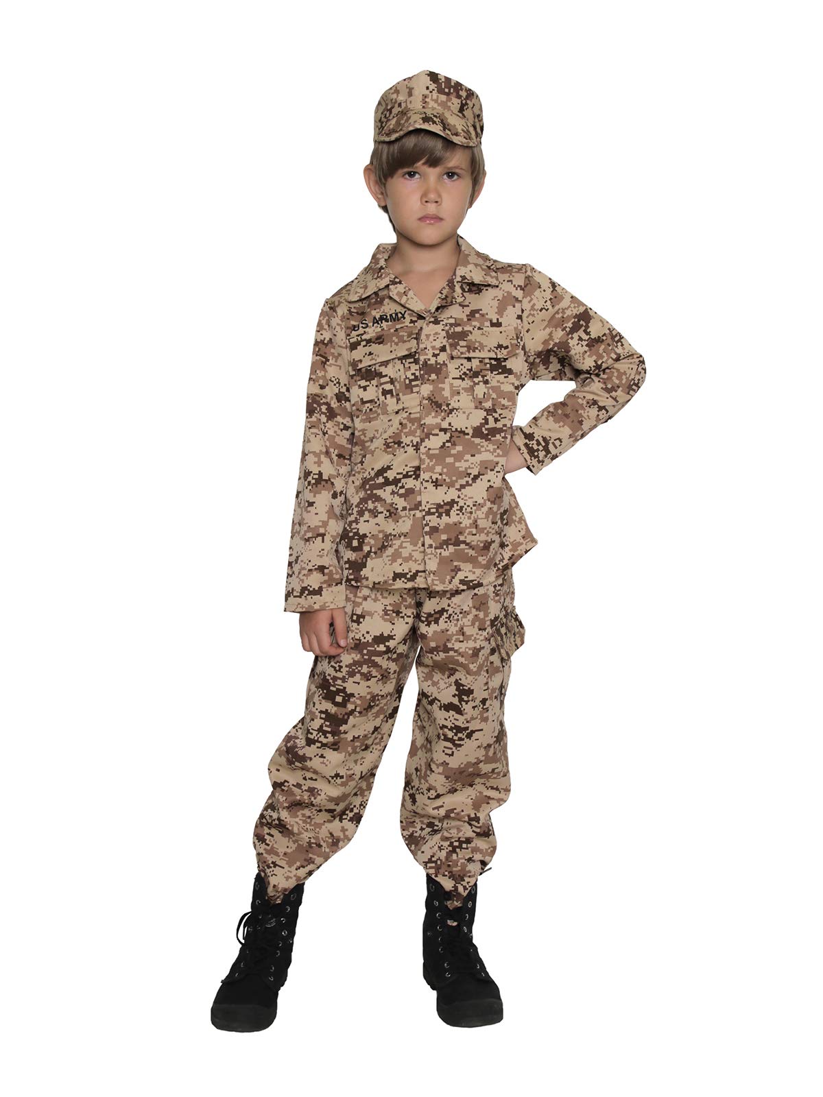 Army Costume For Kids Soldier Costume Military Costumes For Boys-Ldesert-M