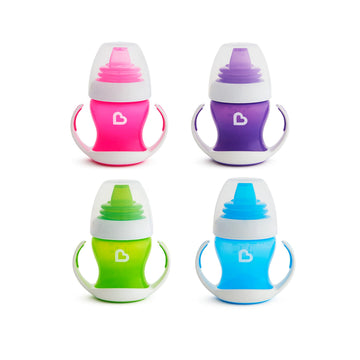 Munchkin Click Lock 7 Ounce Weighted Flexi-Straw Cup (2 Count, Pink/Pink)
