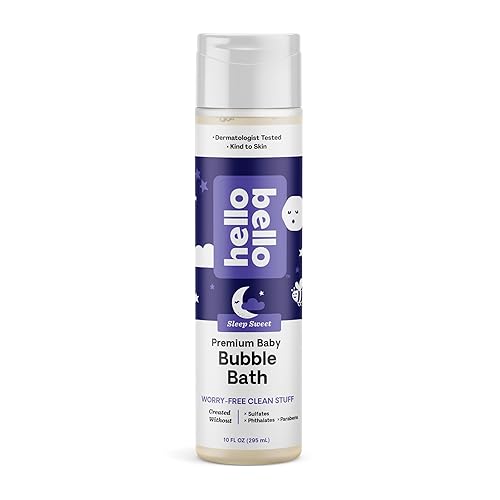 Hello Bello Nighttime Bubble Bath - Gentle Hypoallergenic Tear-Free Formula For Babies And Kids - Vegan And Cruelty-Free - Sleep