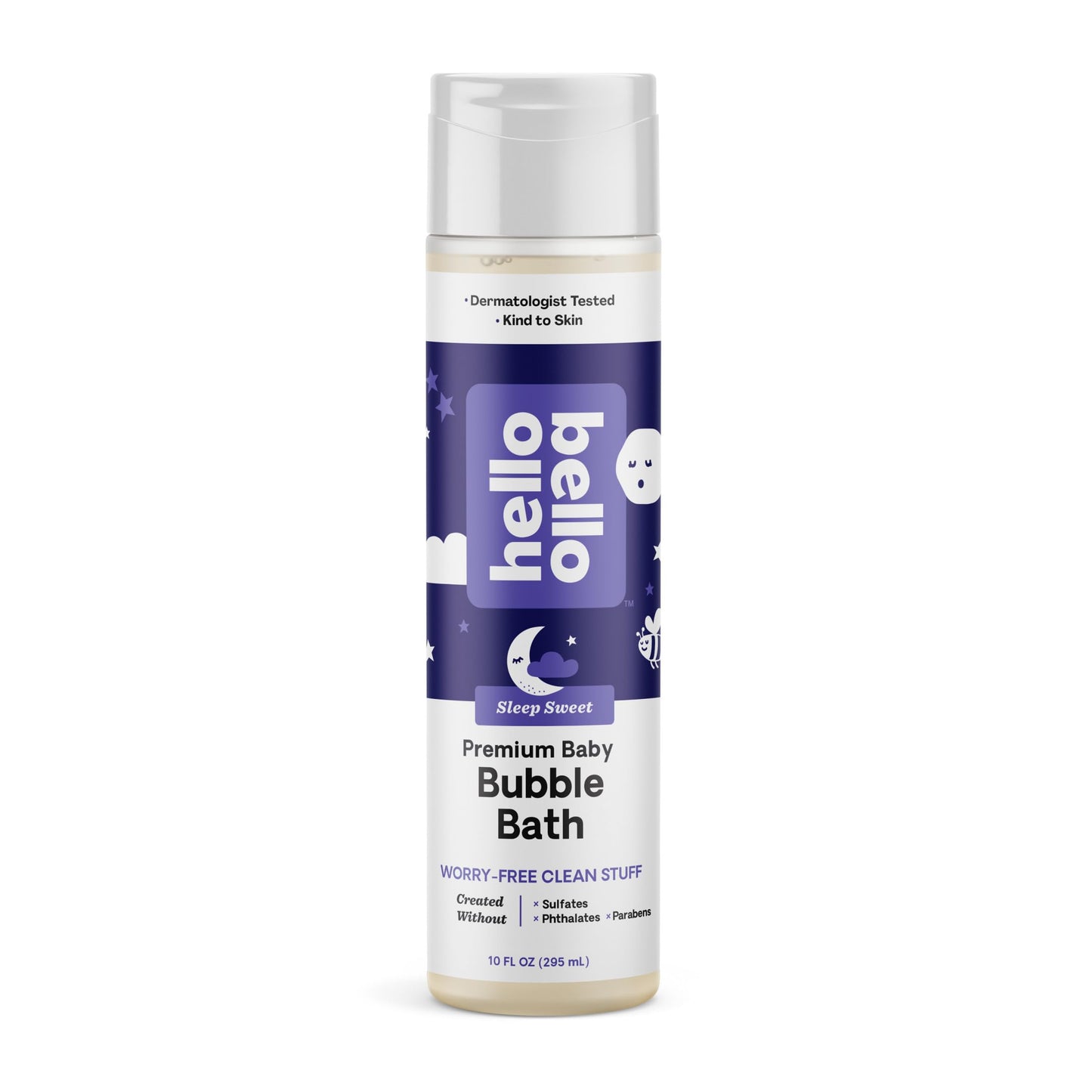Hello Bello Nighttime Bubble Bath - Gentle Hypoallergenic Tear-Free Formula For Babies And Kids - Vegan And Cruelty-Free - Sleep