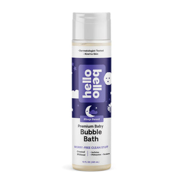 Hello Bello Nighttime Bubble Bath - Gentle Hypoallergenic Tear-Free Formula For Babies And Kids - Vegan And Cruelty-Free - Sleep