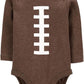 Carter'S Baby Boy'S Thanksgiving Football Long Sleeve Bodysuit (3 Months), Brown