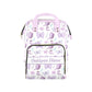 Noverbibi Custom Diaper Bag for Baby Girl Customized Butterfly Purple Baby Bag Personalized Nursing Bags with Name Custom Name M