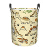 Pevtufa Cartoon Dinosaurs Foldable Laundry Basket Organizer,Fabric Clothes Toy Storage Basket Nursery Hamper Storage Bin For Hou