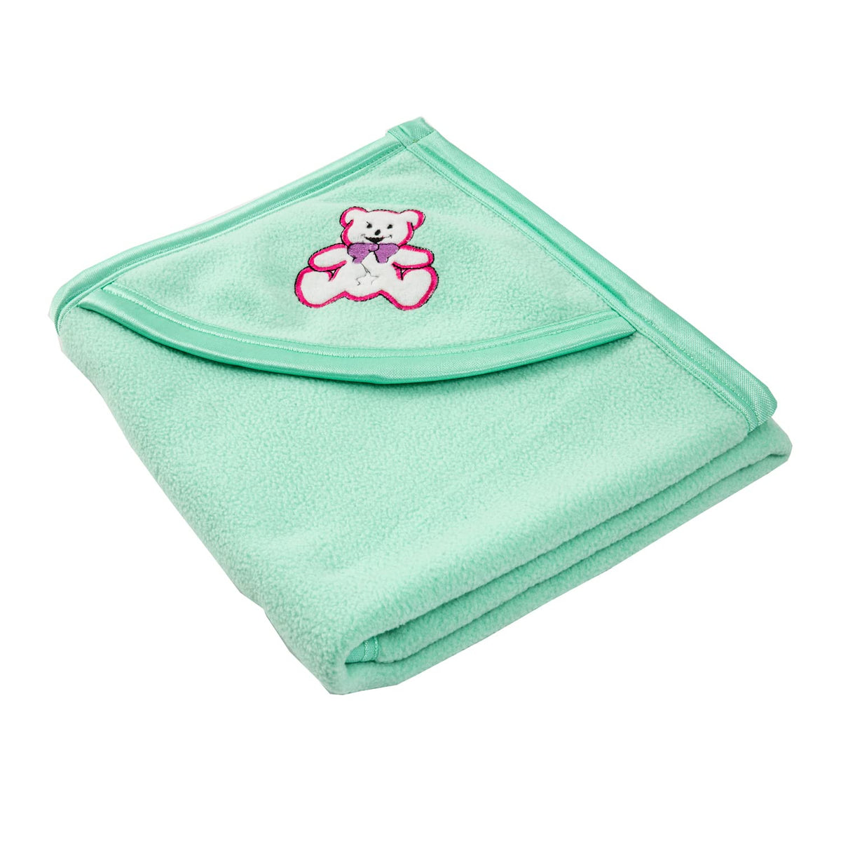 Aakriti Newborn Antipilling Hooded Baby Blanket Wrapper for Winter ||Blanket for Baby Boys and Baby Girls Pack of 1 (Green)