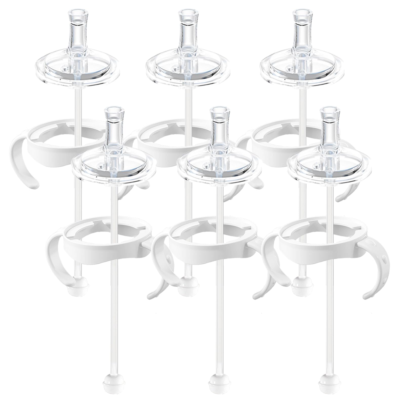 Straw Sippy Cup Conversion Kit for Philips Avent Natural Baby Bottles, Soft top and Weighted Transition Cup Kit with Handles, Pa