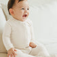 Vaenait Baby Toddler Boys Girls Solid Footie Pajama Cozy Modal Creamwhite 24M