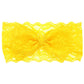 Koolgil Baby Girl'S Elegant Lace Bow Knot Headband Children'S Rhinestone Pearl Lace Headband For Birthday Party Photography (Yel