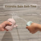 Ginbear Silicone Baby Bath Toys, Non-Toxic Mold Free Infant Squirty Bathtub Toys for Toddlers 6 Months+, Pack of 4 (Dino)