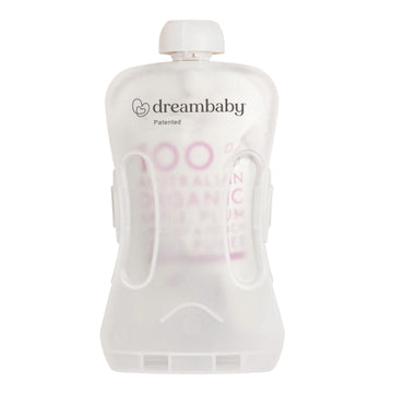Dreambaby Pouch Pal Self-Feeding Baby Food Pouch Holder - No Squeeze, No Spill, No Mess Reusable Container for Baby Led Weaning