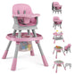 BABY JOY 16 in 1 High Chair, Convertible Baby Highchair for Babies and Toddlers with Activity Center, Booster Seat, Building Blo