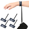 Yncotte Glove Leash, 2 Pairs Glove Wrist Straps Elastic Handcuff Leashes Lightweight & No-Pressure for Skiing Snowboarding Winte