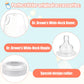 4Pcs Bottle Nipple Collars Rings, Compatible With Dr. Brown 'S Wide Plastic & Glass Bottles Bottles 5Oz & 9Oz No Leak Or Spills