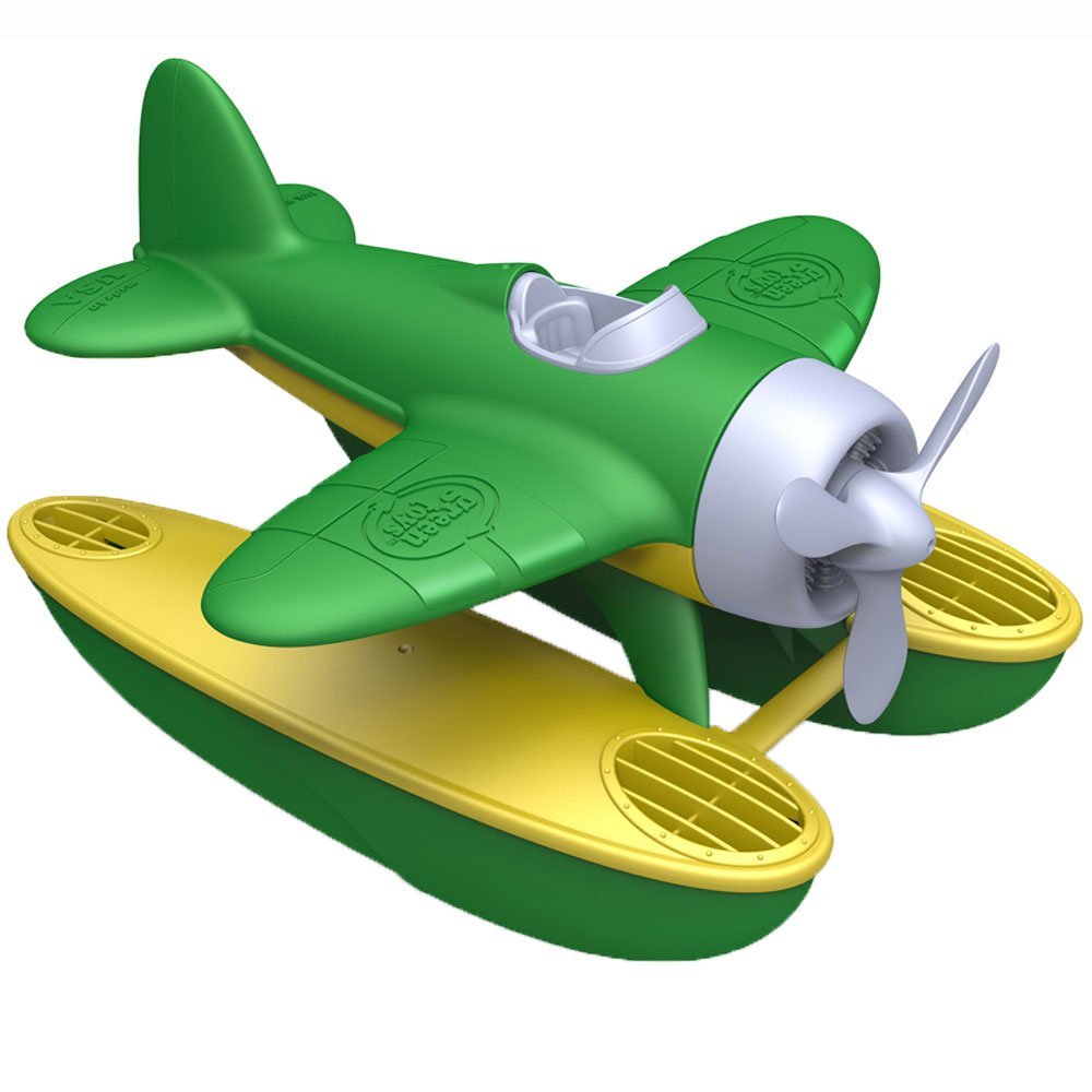 Green Toys Seaplane in Green Color - BPA Free, Phthalate Free Floatplane for Improving Pincers Grip. Toys and Games ,9 x 9.5 x 6