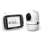 Hellobaby Video Baby Monitor With Remote Camera Pan-Tilt-Zoom, 3.2'' Color Lcd Screen, Infrared Night Vision, Temperature Displa