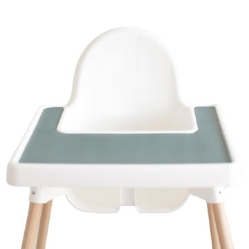 Yeah Baby Goods Placemats Compatible W/Antilop High Chair (Faded Jade) - Slip-Resistant & Food-Grade Silicone High Chair Mat - E