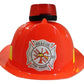 Nicky Bigs Novelties Fireman Helmet With Siren Light And Sounds - Red, One Size, Plastic, For Firefighter Costume, Teens, Hallow