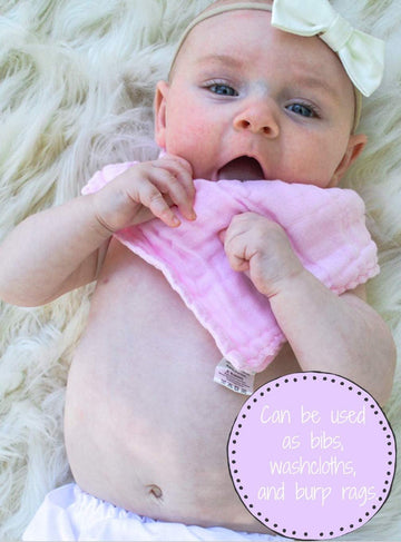 Lollybanks Baby Muslin Washcloth, Natural 100% Cotton Baby Wipes, Multipurpose Cloths For Newborn Face Towel,Bath,Burpcloth, Bib