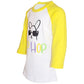 Unique Baby Unisex Raglan Hip Hop Easter Bunny Shirt (5T) Gray