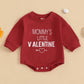 Eadrioss Newborn Baby Boy Girl Valentine Outfit - Mommy'S/Daddy'S Bubble Romper Sweatshirt - Infant Valentine Clothes (Red, 18-2