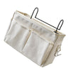 JECOMPRIS Bedside Hanging Organizer Storage Bag Fabric Dorm Room Sundries Pouch Multiple Pockets for Books and Phones for Bunk B
