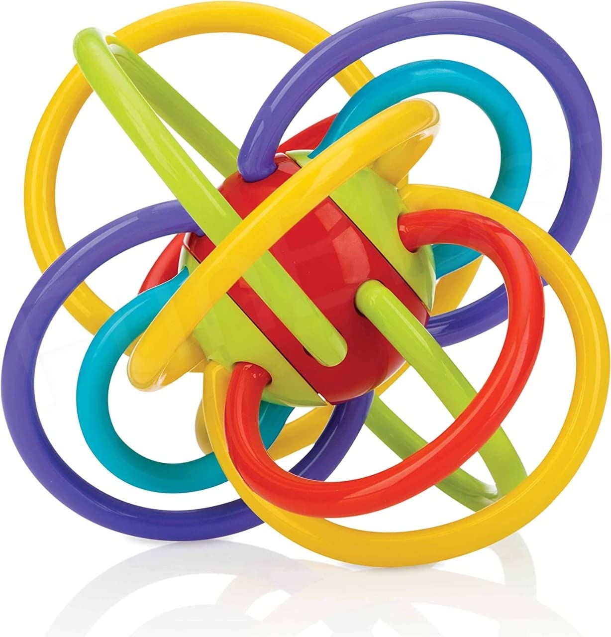 Funblast Loops Teething Ring Teether Rings With Rattle Sound Toys For New Born Baby, Silicone Rings Loop Teether For Baby, Infan