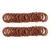 Joyeah Small Hair Elastics,2Mm Hair Ties For Kids,No Crease Hair Bands Elastic(2 Mm X 2.5 Cm,Light Auburn)
