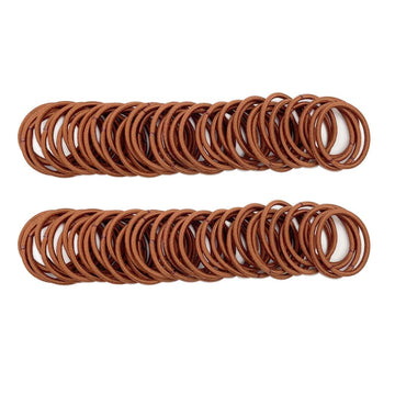Joyeah Small Hair Elastics,2Mm Hair Ties For Kids,No Crease Hair Bands Elastic(2 Mm X 2.5 Cm,Light Auburn)