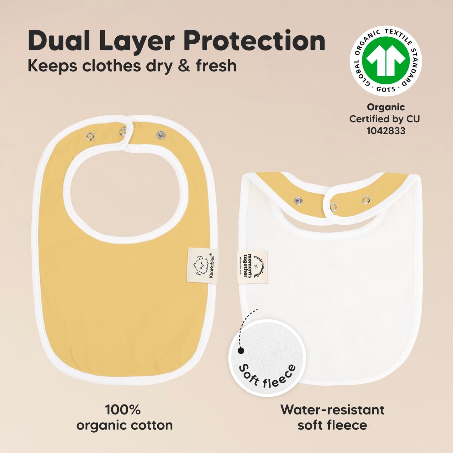 8-Pack Organic Baby Bibs For Boys, Girls - Soft Cotton Drooling And Teething Baby Bibs, Baby Girl Bibs, Baby Boy Bibs, Baby Droo