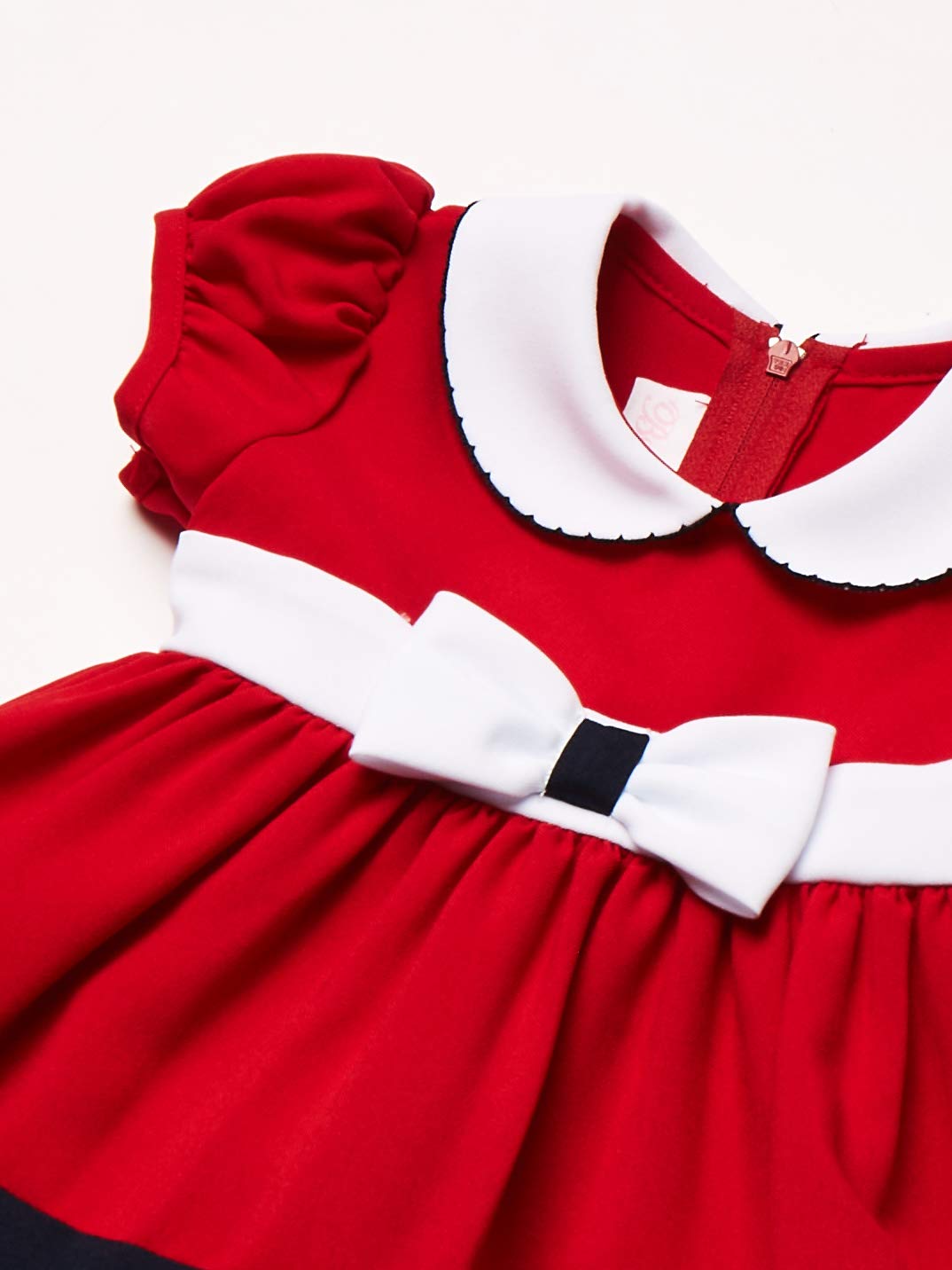 Bonnie Baby Baby Peter Pan Collar Nautical Dress And Panty Set, Red, 24 Months