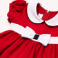 Bonnie Baby Baby Peter Pan Collar Nautical Dress And Panty Set, Red, 18 Months