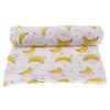 ECOMISTIQBaby Swaddling Blanket Soft Muslin Cotton Swaddle Towel Banana|Baby |Nursery Bedding|Blankets & Throws
