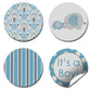 New Little Peanut Elephant Boy Baby Sprinkle Baby Shower Kiss Sticker Labels, 300 Party Circle Stickers Sized 0.75