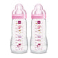 Mam Easy Active Baby Bottle 11Oz, Easy Switch Between Breast And Bottle, Easy To Clean, 4+ Months, Girl