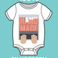 Reaxion Cute Funny Baby Boy Girl Diaper Loading Bodysuits - Handmade Humorous Clothes For Infants (6 Months, Pink)