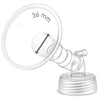 1X 36 Mm Maymom Two-Piece Wide Neck Pump Parts For Spectra S1/S2 Pumps; Incl Wide Mouth Flanges; Not Original Spectra Flange