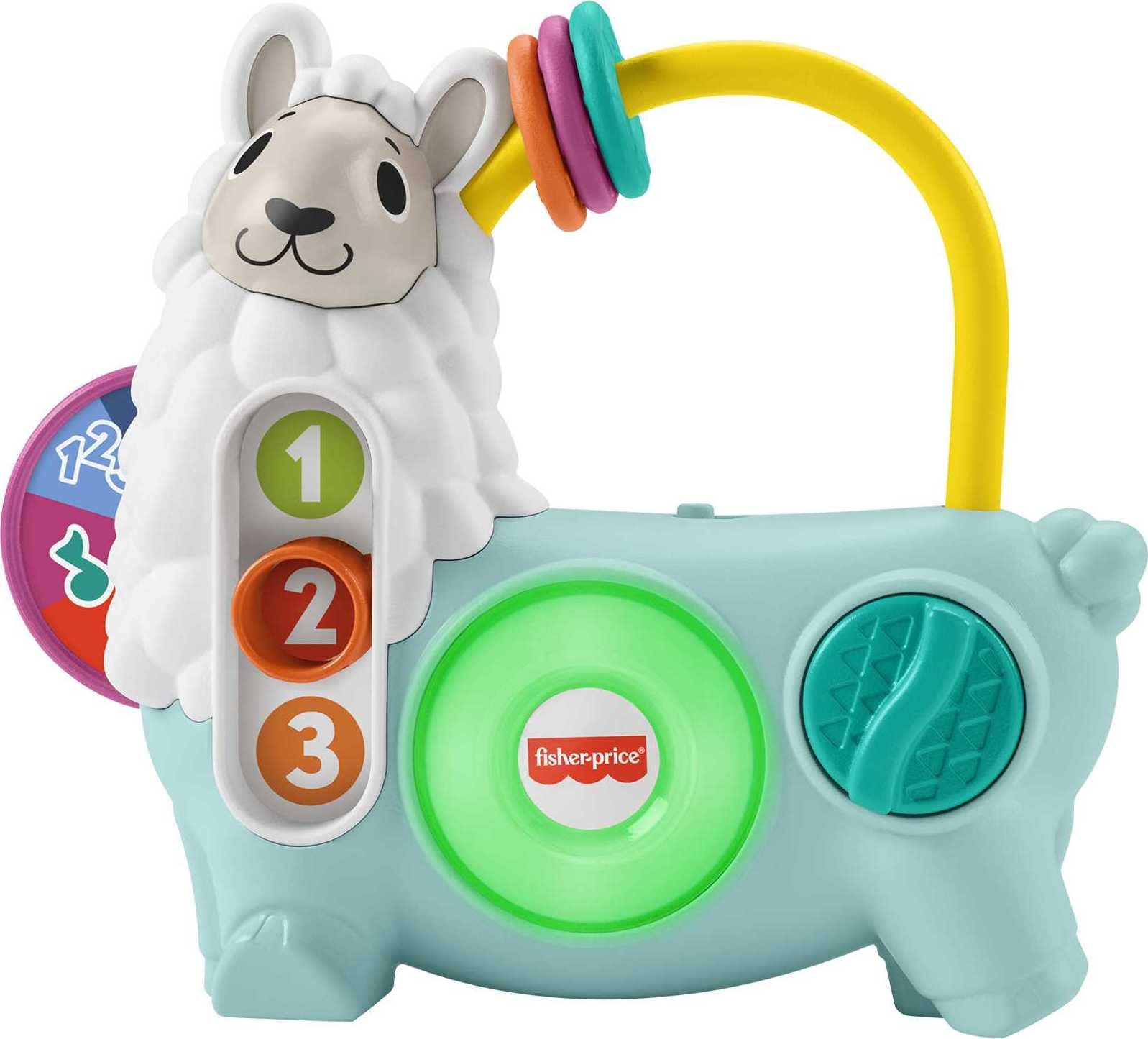 Fisher-Price Baby Learning Toy Linkimals 123 Activity Llama for Ages 9+ Months, Compatible Only with Linkimals Items