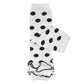 Allydrew 3 Pack Ruffle Bottom Baby Leg Warmers & Toddler Leg Warmers, White, Black, Peachy Pink