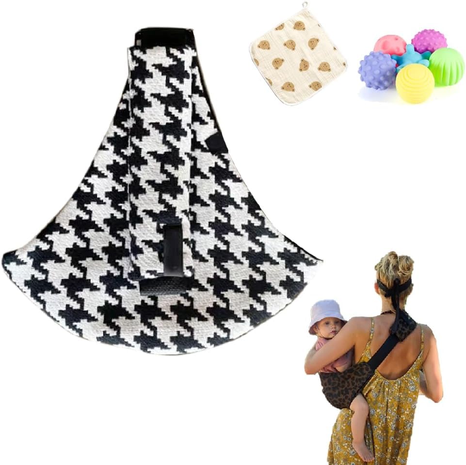Baby Sling Carrier Adjustable Baby Sling 2025 Upgraded Toddler Sling Comfortable Baby Wrap Carriers Ergonomic-Designed, Travel F