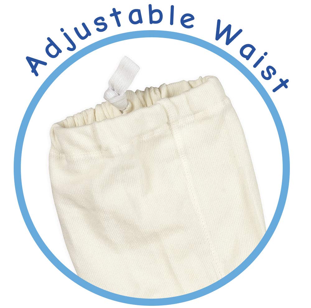 Jefferies Socks Baby-Girls Infant Seamless Organic Cotton Tights, Black, 6-18 Months